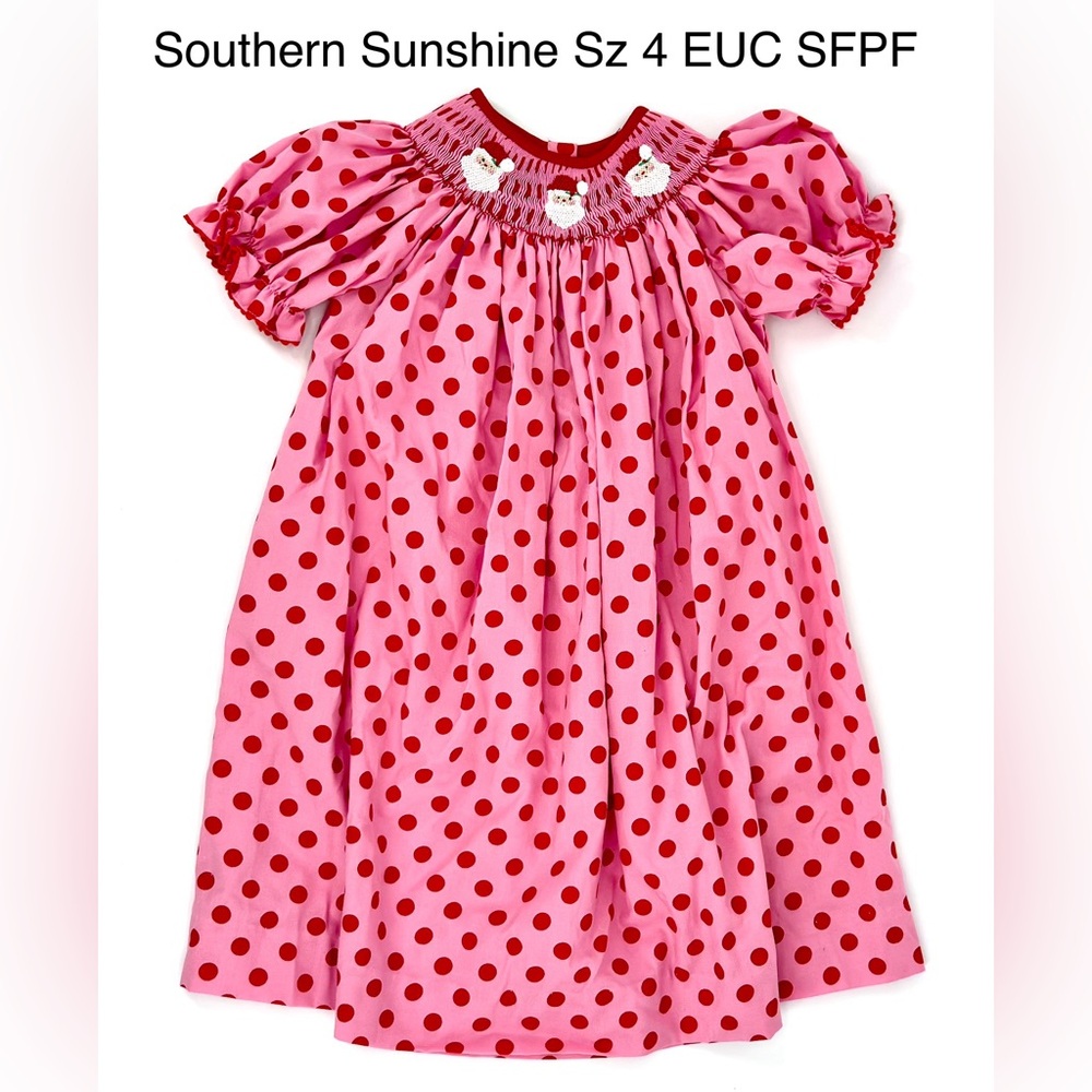 Santa Smocked Dress